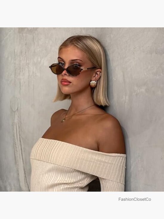 Retro Oval Sunglasses for Women UV400 Protection Trendy Y2K main image 5